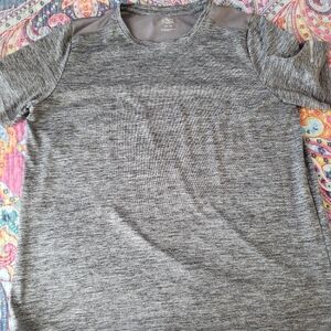 Gray Short Sleeve Top
